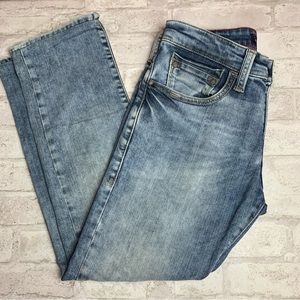 Mavi Jeans Co Mens Blue Jeans Marcus Slim Straight Leg 30X28